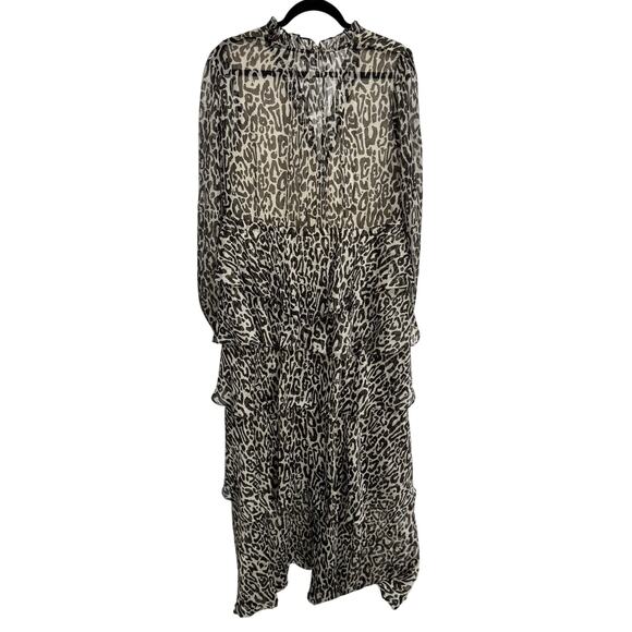 Shona Joy Mariposa Tiered Maxi Dress Shona Joy in Leopard - Picture 4 of 5